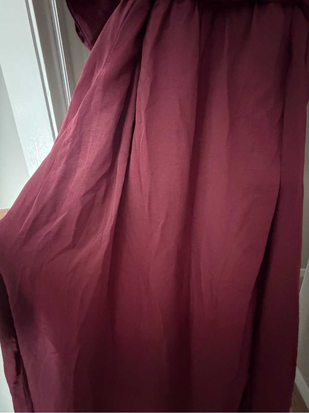 ADORA Deep Burgundy Wrap Maxi with Kimono Sleeves - Picture 3 of 4